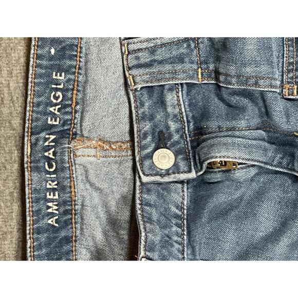 American Eagle High-Rise Festival Mini Skirt Denim with Front Pockets Size 8 Y2K - Picture 4 of 8